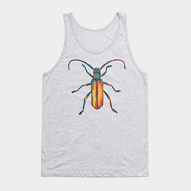 Multicolor longhorn beetle Tank Top by kobyakov